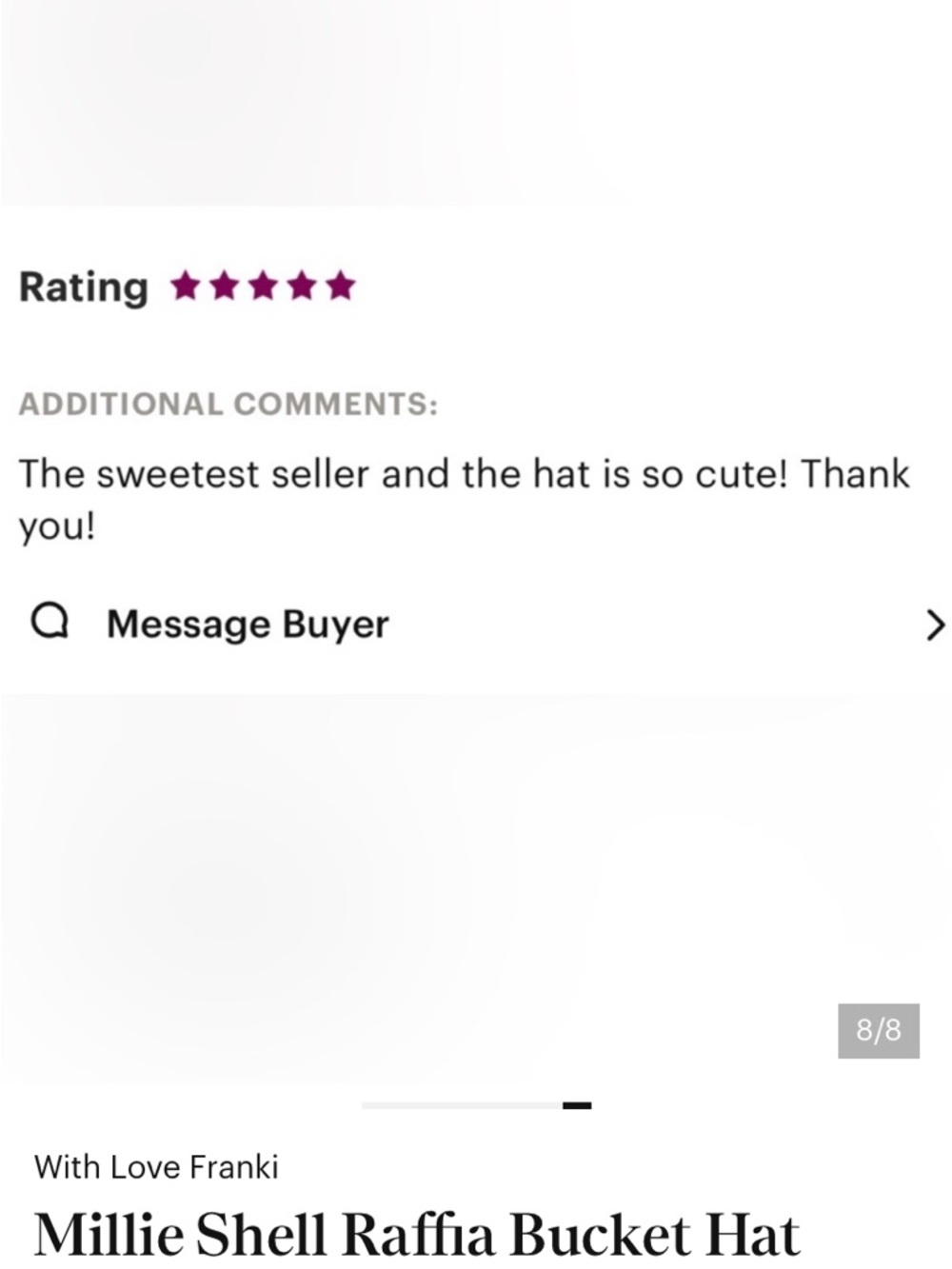 Millie Shell Raffia Bucket Hat - Picture 8 of 8